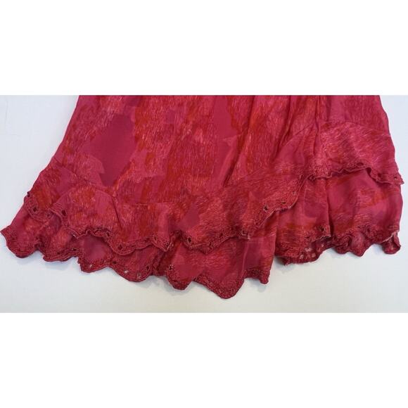 Revolve Hemant & Nandita Fusha Pink Indu Mini Dress, Floral NO Belt, Size XL - Picture 11 of 11